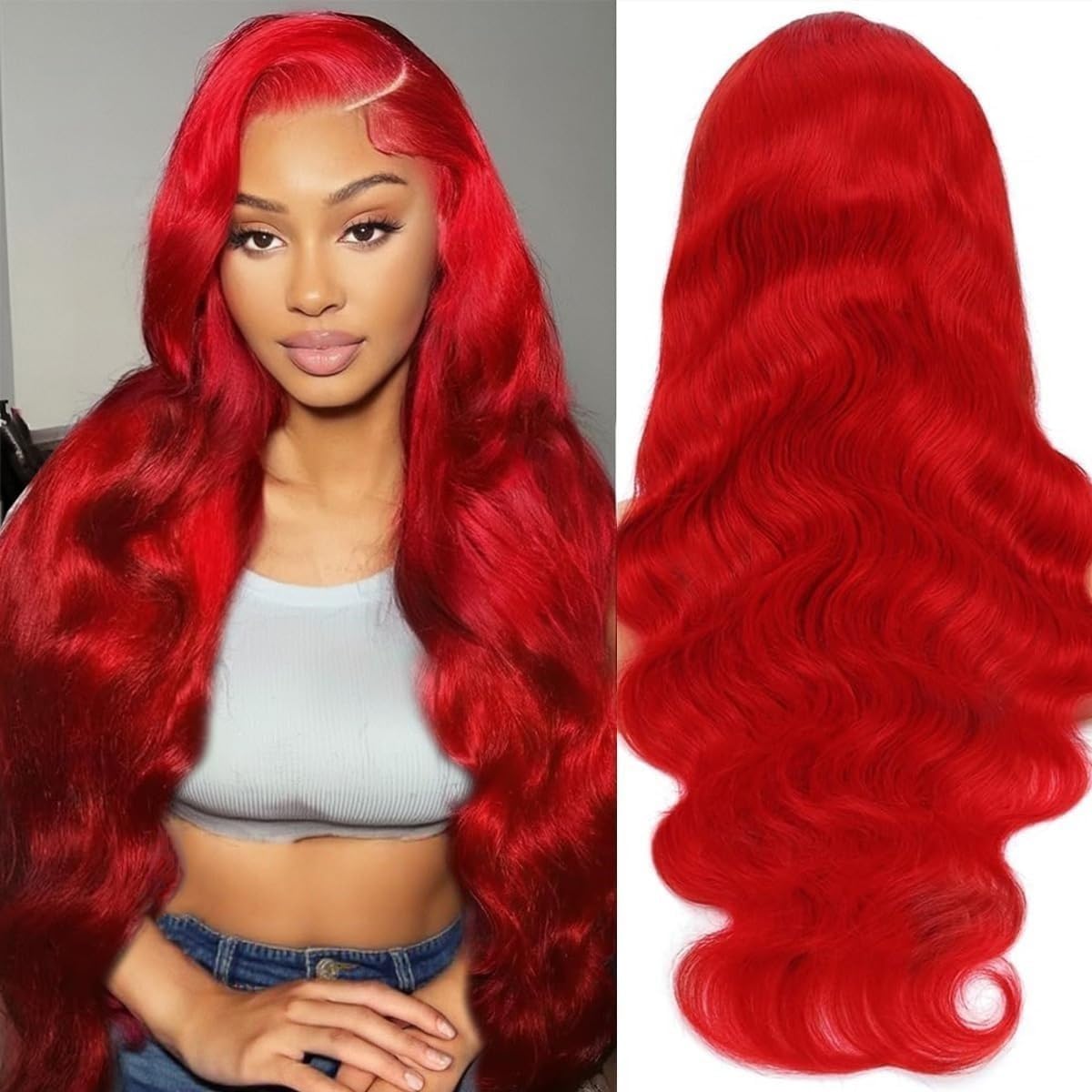 Real Human Hair Wig 30 Inch Ombre 13x6 Lace Front Wig Human Hair 210% Density 4/27 Highlight Wigs Honey Blonde Body Wave Lace Front Wig Pre Plucked HD Frontal Wig Glueless Wigs
