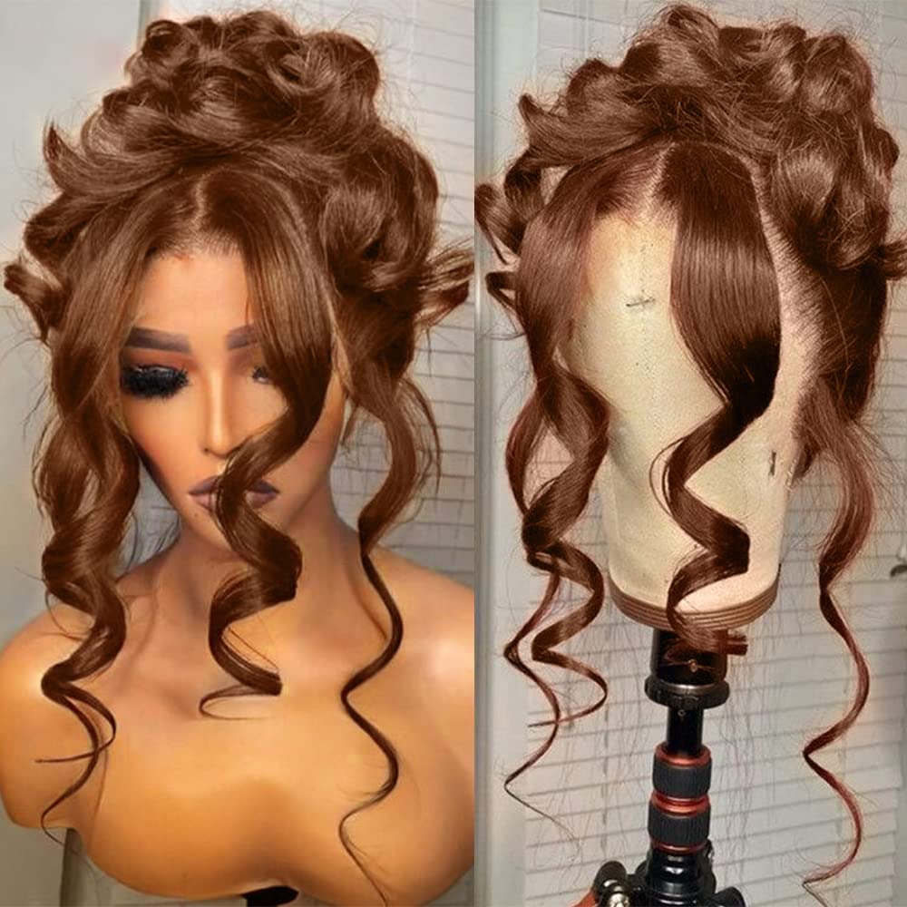 200% Density 13X6 Ginger Lace Front Wigs Human Hair Pre Plucked for Women Ombre 13X6 HD Transparent Ginger Orange Lace Front Wigs Human Hair Glueless Ginger Colored Wigs Human Hair (20Inch)