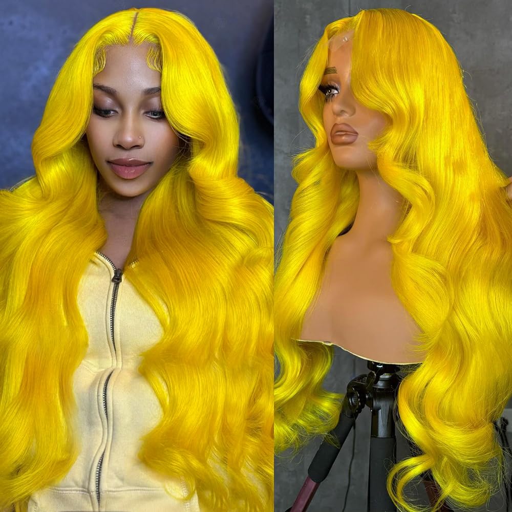 Honey Blonde Wig Human Hair 200% Density 13x4 Blonde Wig Human Hair Body Wave Lace Front Wigs Human Hair Pre Plucked Colored 27# Lace Frontal Wigs 24 Inch