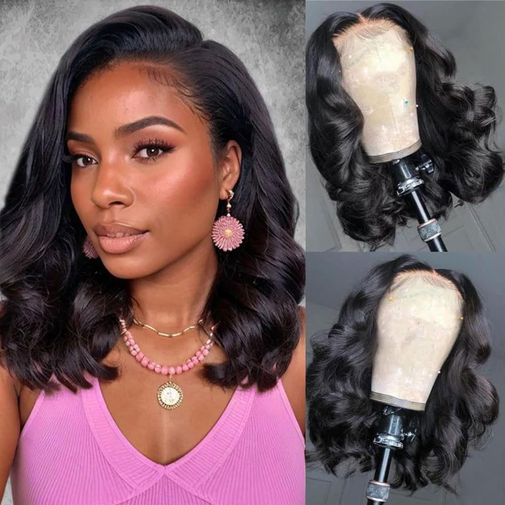 250 Density Hd Lace Front Wigs Human Hair Wear and Go Glueless Wigs Human Hair Pre Plucked Lace Bleached Knots Lace Front Wig 250 Density body wave Wig 13x4 Body Wave frontal Wigs 24 inch