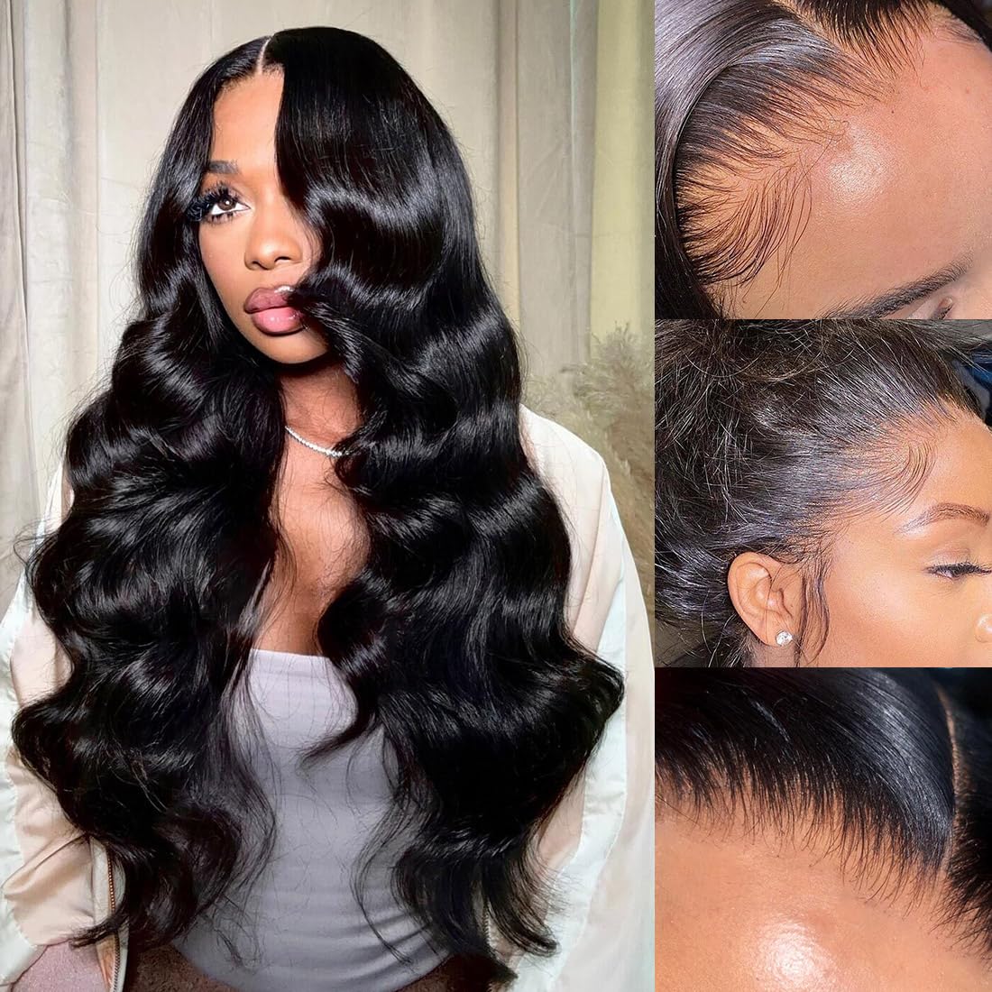 Kinky Curly Lace Front Wigs 13x6 HD Lace Front Kinky Curly Wig for Women 180% Density Pre Plucked With Baby Hair Afro Kinky Curly Human Hair Wigs 20Inch Kinky Curly HD Lace Front Human Hair wig