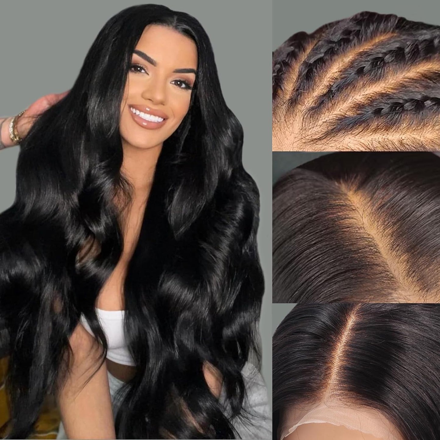 250 Density Hd Lace Front Wigs Human Hair Wear and Go Glueless Wigs Human Hair Pre Plucked Lace Bleached Knots Lace Front Wig 250 Density body wave Wig 13x4 Body Wave frontal Wigs 24 inch