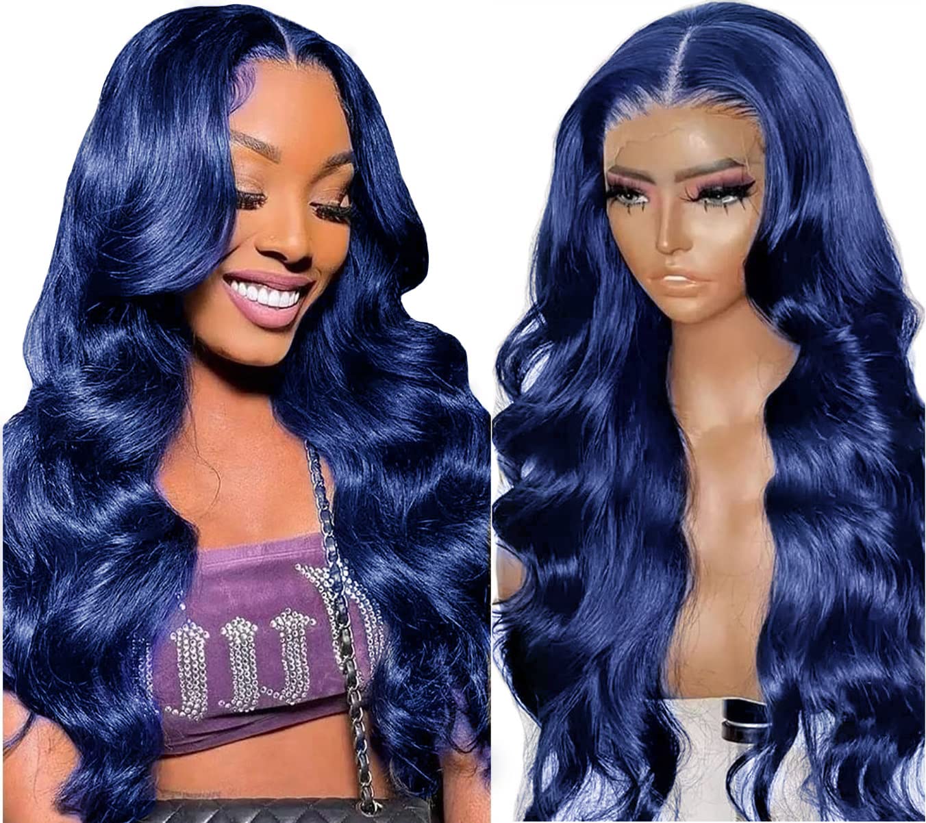 13X4 Dark Ginger Lace Front Wigs Human Hair Body Wave Orange Ginger Brown Brazilian HD Lace Front Human Hair Wigs Glueless 150% Density Pre Plucked Natural Hairline (18 inch, Copper Brown Color)
