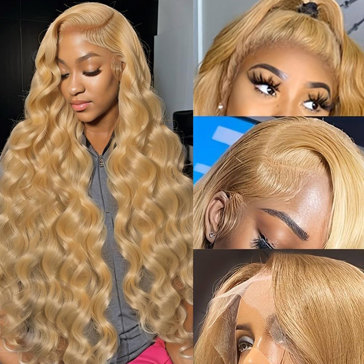 30 Inch Reddish Brown Lace Front Wigs Human Hair 200 Density 13x6 Body Wave HD Lace Frontal Wigs Human Hair Auburn Colored Lace Front Wigs Human Hair Pre Plucked with Baby Hair for Women