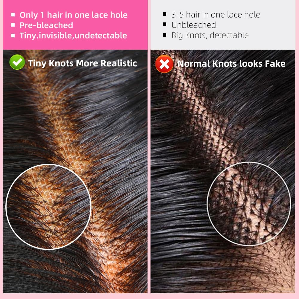 12A 28 Inch 13x6 Full Lace Frontal Wigs Human Hair Water Wave Full 13x6 HD Lace Wig Deep Wave Curly HD Transparent Lace Front Wigs Human Hair Wet and Wavy Frontal Wig Pre Bleached Knots 180% Density