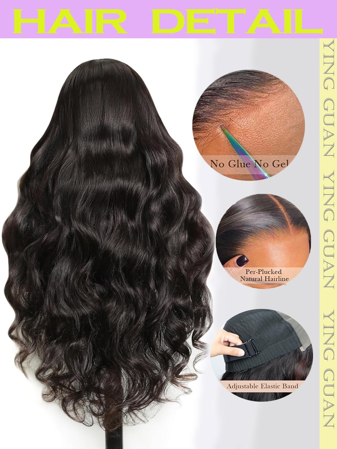 250 Density Hd Lace Front Wigs Human Hair Wear and Go Glueless Wigs Human Hair Pre Plucked Lace Bleached Knots Lace Front Wig 250 Density body wave Wig 13x4 Body Wave frontal Wigs 24 inch