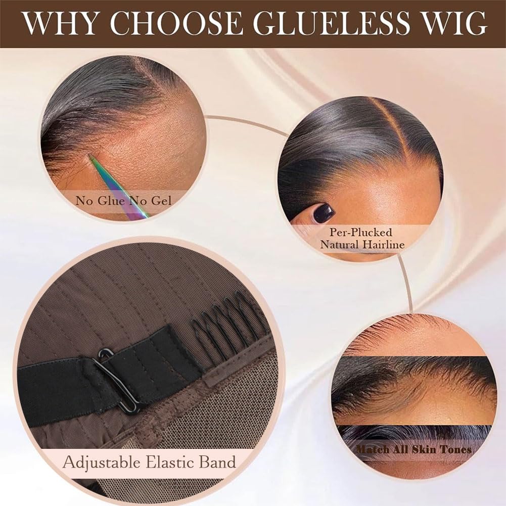 250 Density Hd Lace Front Wigs Human Hair Wear and Go Glueless Wigs Human Hair Pre Plucked Lace Bleached Knots Lace Front Wig 250 Density body wave Wig 13x4 Body Wave frontal Wigs 24 inch