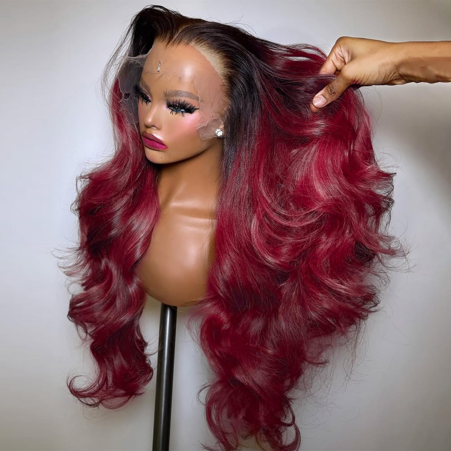 200% Density Full 360 Lace Front Wigs Human Hair For Women Ombre Lace Front Wig Human Hair Glueless Wigs Human Hair With Baby Hair Body WaveLace Front Wigs Human HairBrazilian Virgin HumanHair 26 Inch