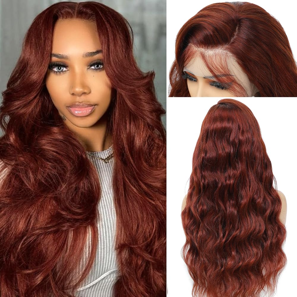 Honey Blonde Wig Human Hair 200% Density 13x4 Blonde Wig Human Hair Body Wave Lace Front Wigs Human Hair Pre Plucked Colored 27# Lace Frontal Wigs 24 Inch