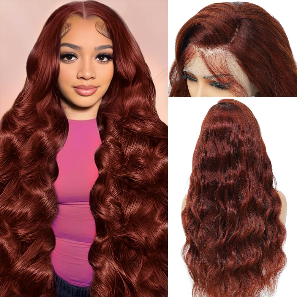 Honey Blonde Wig Human Hair 200% Density 13x4 Blonde Wig Human Hair Body Wave Lace Front Wigs Human Hair Pre Plucked Colored 27# Lace Frontal Wigs 24 Inch