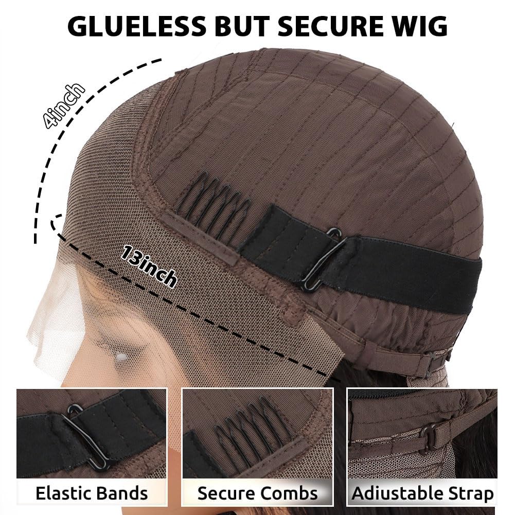 250 Density Hd Lace Front Wigs Human Hair Wear and Go Glueless Wigs Human Hair Pre Plucked Lace Bleached Knots Lace Front Wig 250 Density body wave Wig 13x4 Body Wave frontal Wigs 24 inch