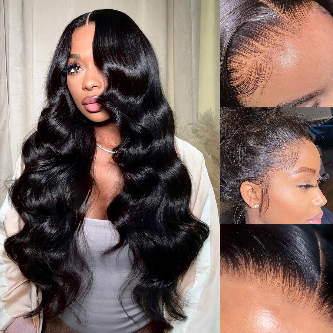 Kinky Curly Lace Front Wigs 13x6 HD Lace Front Kinky Curly Wig for Women 180% Density Pre Plucked With Baby Hair Afro Kinky Curly Human Hair Wigs 20Inch Kinky Curly HD Lace Front Human Hair wig