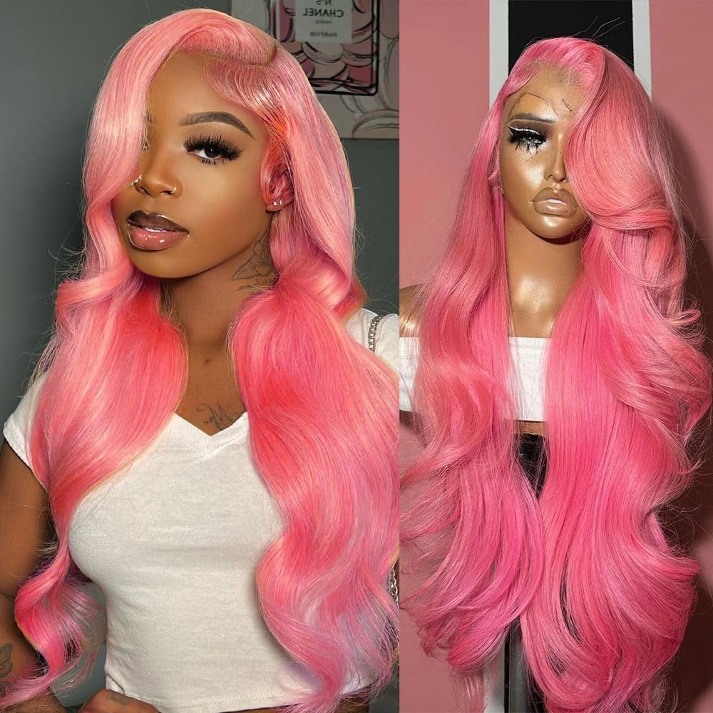 Honey Blonde Wig Human Hair 200% Density 13x4 Blonde Wig Human Hair Body Wave Lace Front Wigs Human Hair Pre Plucked Colored 27# Lace Frontal Wigs 24 Inch