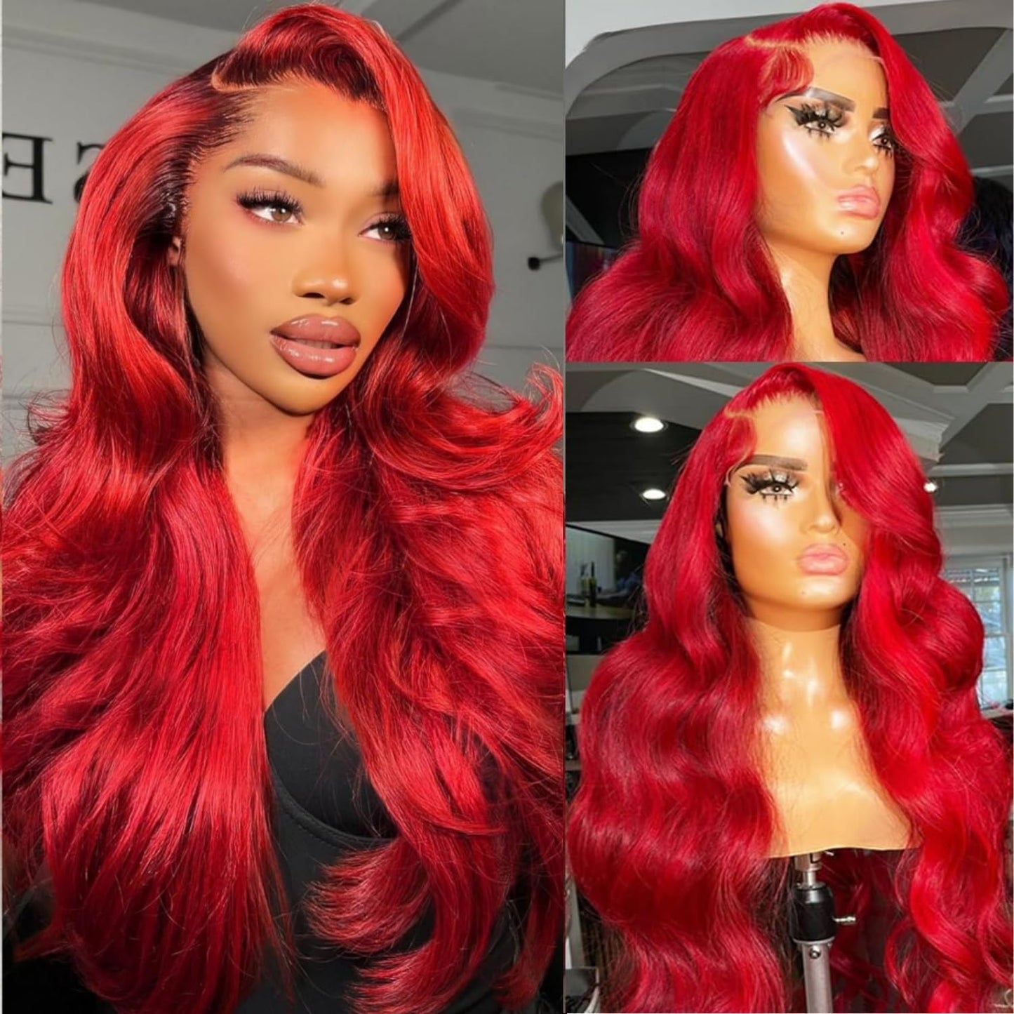 613 13x6 Lace Front Wig Human Hair 26 Inch Blonde Wig Human Hair 200% Density Body Wave Lace Front Wigs Pre Plucked 613 Lace Front Wig Blonde HD Lace Frontal Wig