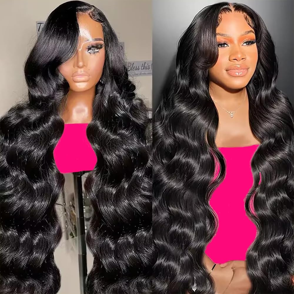 250 Density Hd Lace Front Wigs Human Hair Wear and Go Glueless Wigs Human Hair Pre Plucked Lace Bleached Knots Lace Front Wig 250 Density body wave Wig 13x4 Body Wave frontal Wigs 24 inch