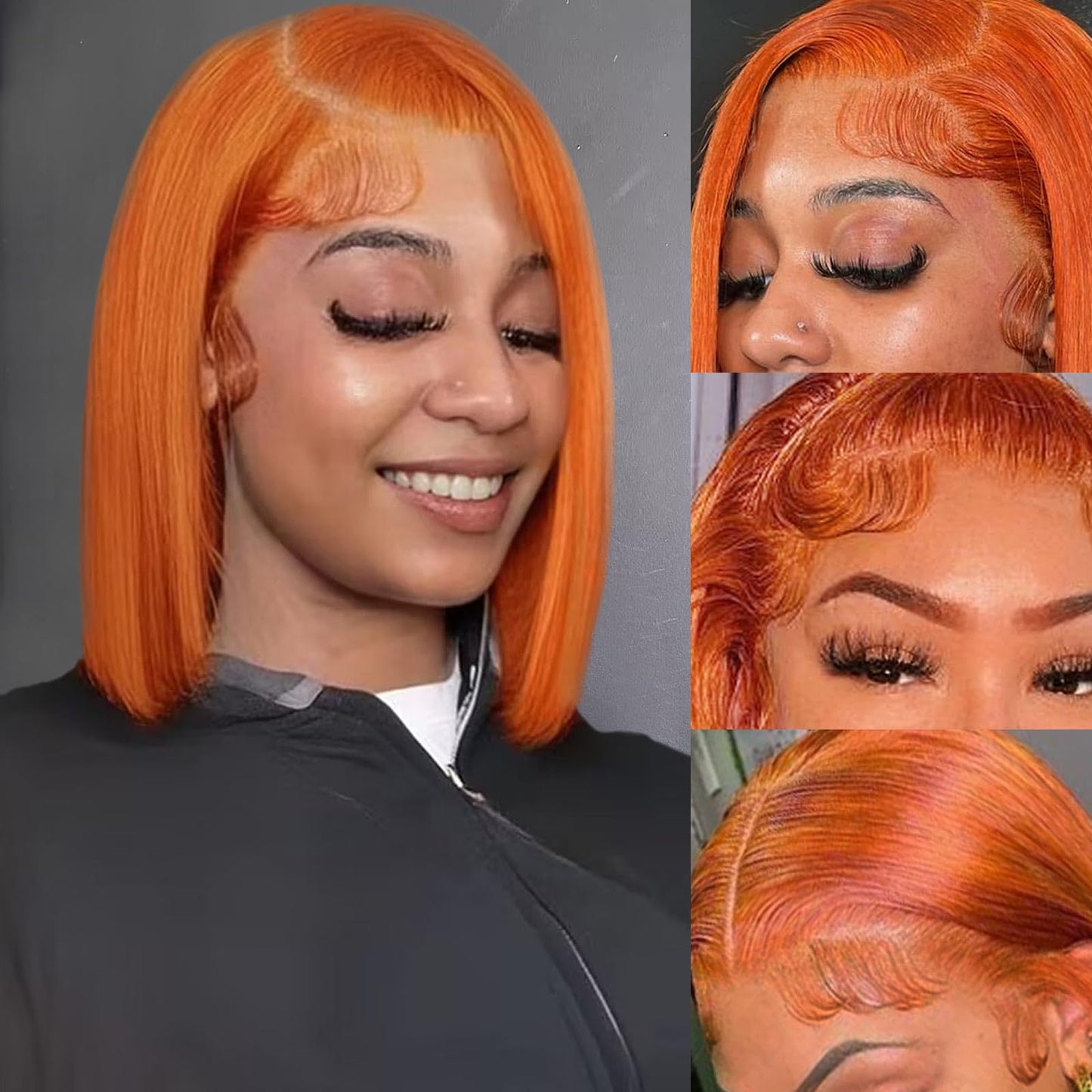 Ombre Highlight Deep Wave Curly Bob Wigs Human Hair Pre Plucked Wear And Go Glueless 13x4 Hd Honey Blonde Highlight Lace Front Wig Human Hair For Black Women Wet And Wavy 4/27 14 Inch