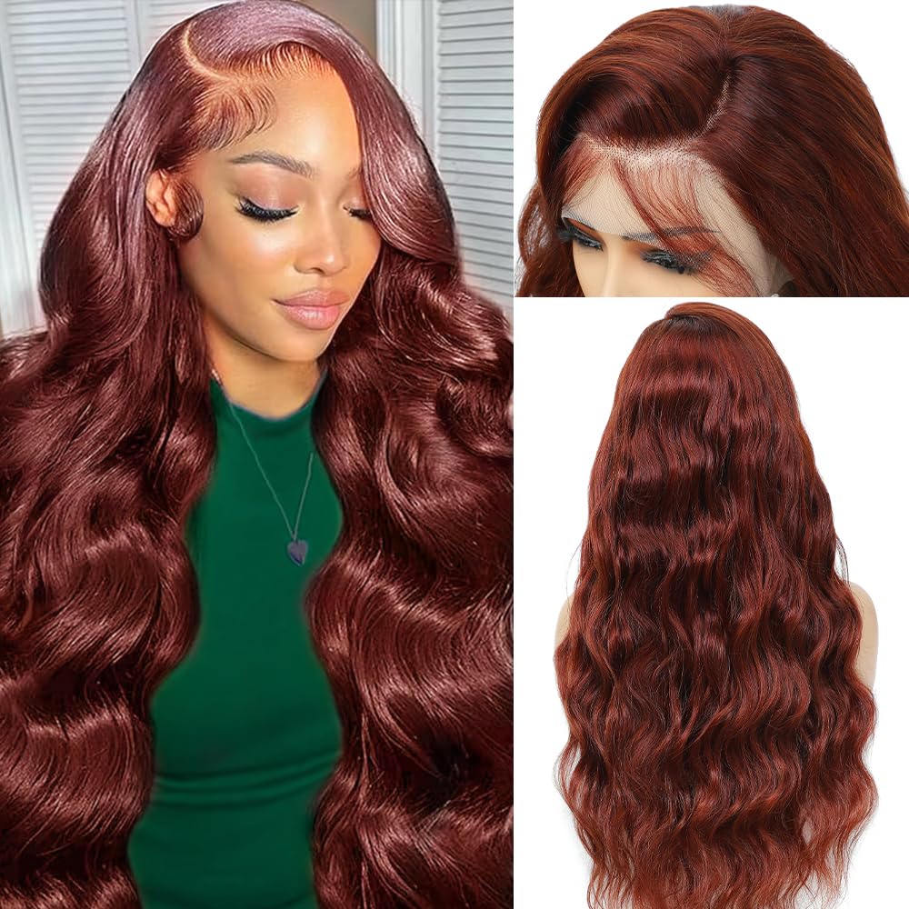 Honey Blonde Wig Human Hair 200% Density 13x4 Blonde Wig Human Hair Body Wave Lace Front Wigs Human Hair Pre Plucked Colored 27# Lace Frontal Wigs 24 Inch