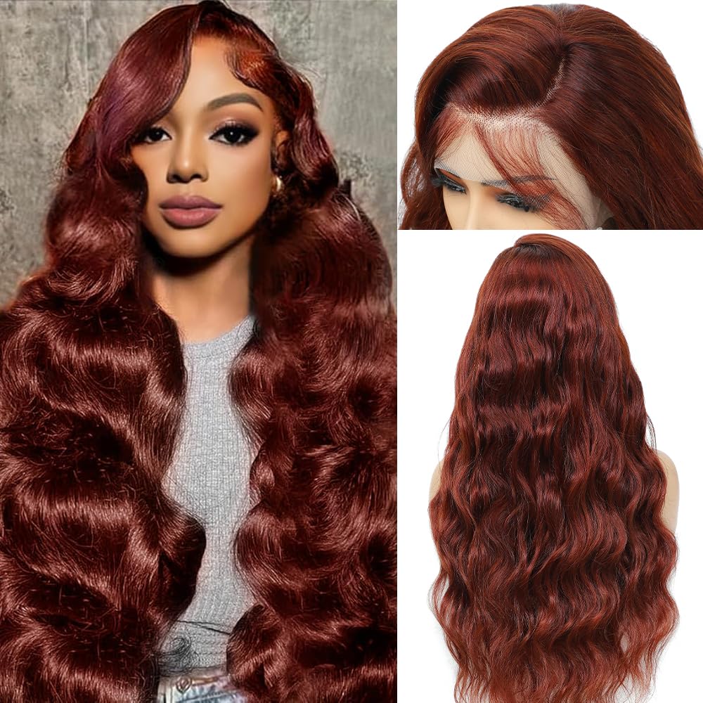Honey Blonde Wig Human Hair 200% Density 13x4 Blonde Wig Human Hair Body Wave Lace Front Wigs Human Hair Pre Plucked Colored 27# Lace Frontal Wigs 24 Inch