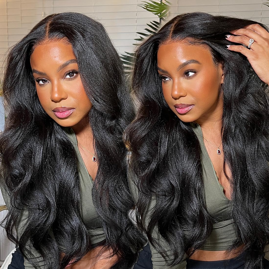 Kinky Curly Lace Front Wigs 13x6 HD Lace Front Kinky Curly Wig for Women 180% Density Pre Plucked With Baby Hair Afro Kinky Curly Human Hair Wigs 20Inch Kinky Curly HD Lace Front Human Hair wig