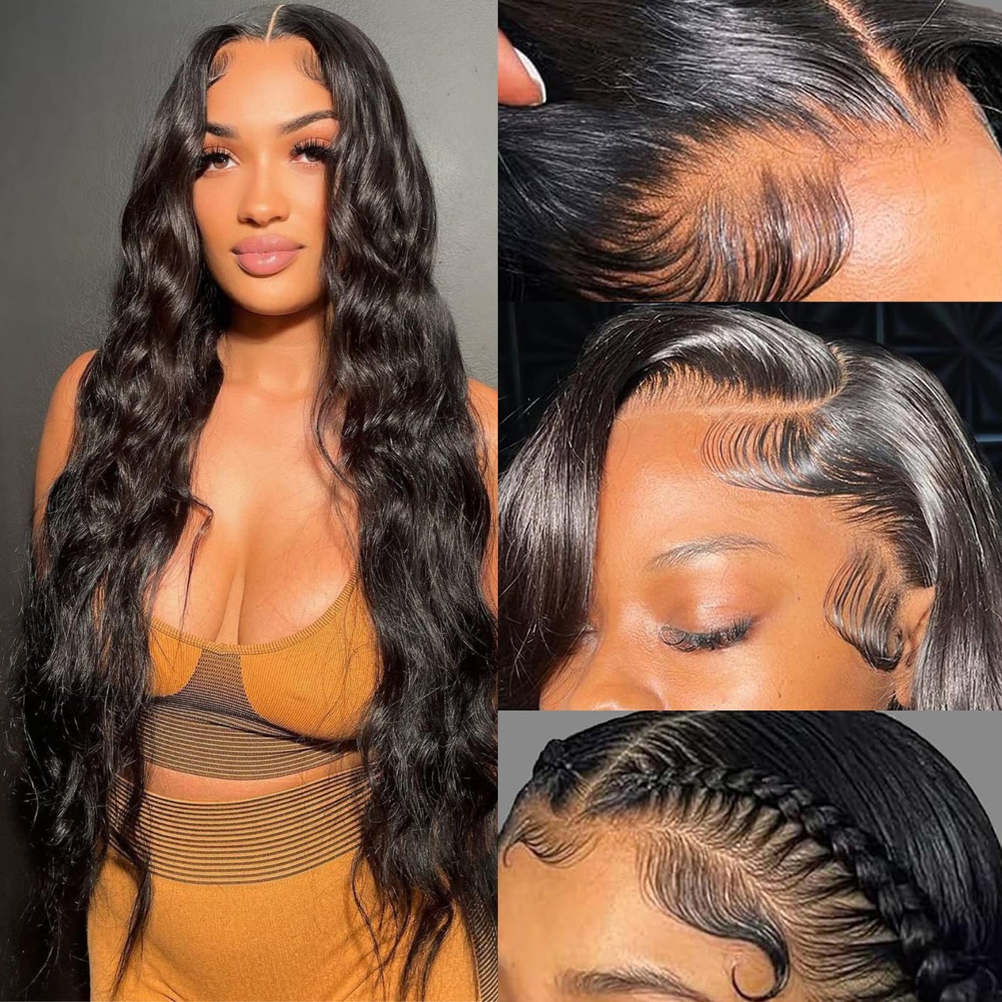 30 Inch Reddish Brown Lace Front Wigs Human Hair 200 Density 13x6 Body Wave HD Lace Frontal Wigs Human Hair Auburn Colored Lace Front Wigs Human Hair Pre Plucked with Baby Hair for Women