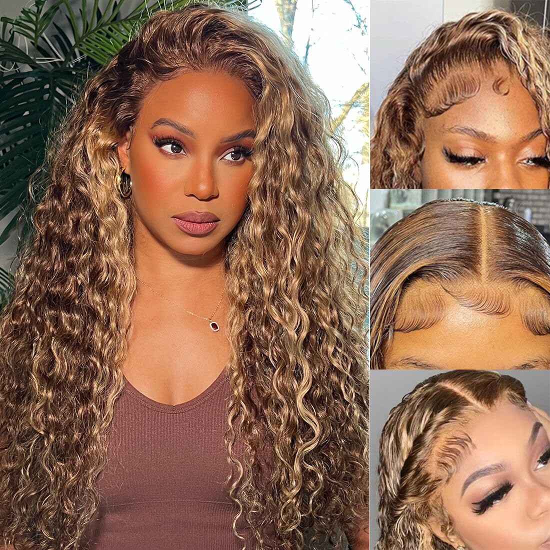 Kinky Curly Lace Front Wigs 13x6 HD Lace Front Kinky Curly Wig for Women 180% Density Pre Plucked With Baby Hair Afro Kinky Curly Human Hair Wigs 20Inch Kinky Curly HD Lace Front Human Hair wig