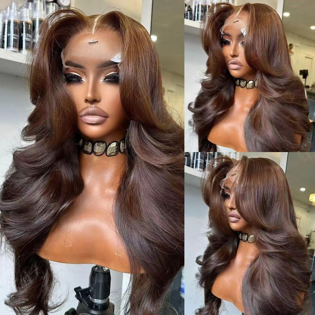 200% Density 13X6 Ginger Lace Front Wigs Human Hair Pre Plucked for Women Ombre 13X6 HD Transparent Ginger Orange Lace Front Wigs Human Hair Glueless Ginger Colored Wigs Human Hair (20Inch)