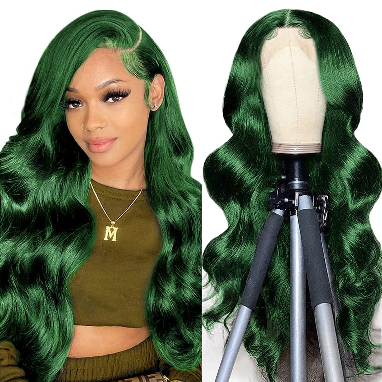 13X4 Dark Ginger Lace Front Wigs Human Hair Body Wave Orange Ginger Brown Brazilian HD Lace Front Human Hair Wigs Glueless 150% Density Pre Plucked Natural Hairline (18 inch, Copper Brown Color)