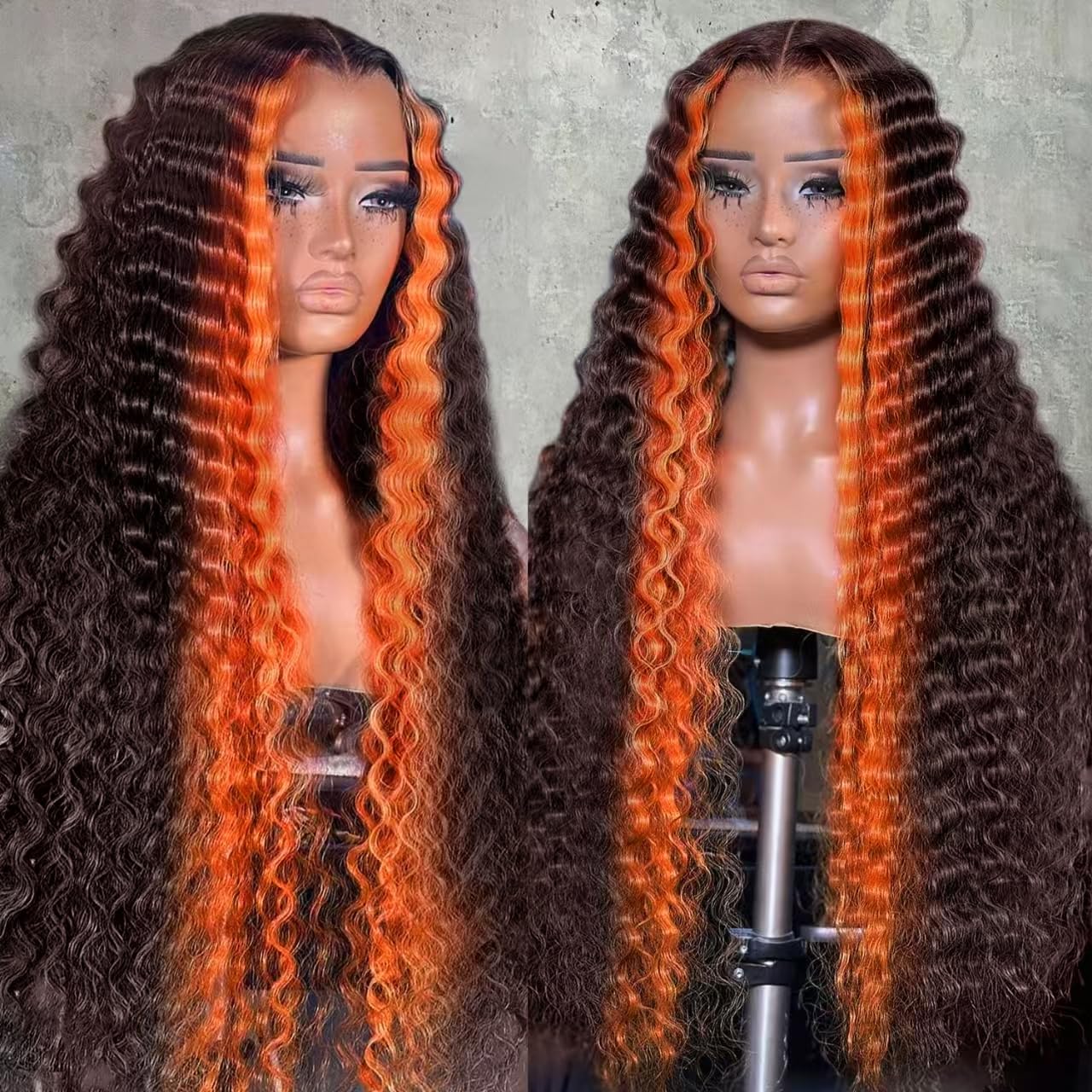 200% Density Full 360 Lace Front Wigs Human Hair For Women Ombre Lace Front Wig Human Hair Glueless Wigs Human Hair With Baby Hair Body WaveLace Front Wigs Human HairBrazilian Virgin HumanHair 26 Inch