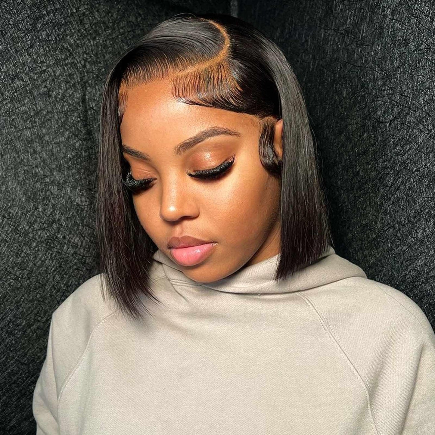Ombre Highlight Deep Wave Curly Bob Wigs Human Hair Pre Plucked Wear And Go Glueless 13x4 Hd Honey Blonde Highlight Lace Front Wig Human Hair For Black Women Wet And Wavy 4/27 14 Inch