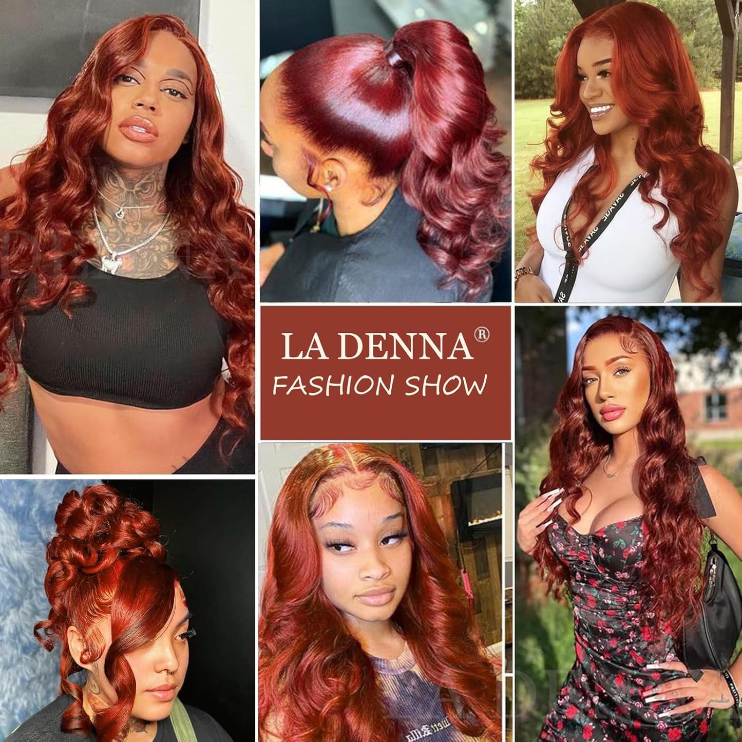 360 Reddish Brown Lace Front Wigs Human Hair Pre Plucked Auburn Red 360 HD Transparent Lace Frontal Wig 180 Density Colored Wigs Human Hair Ginger Body Wave Wig for Women 24Inch