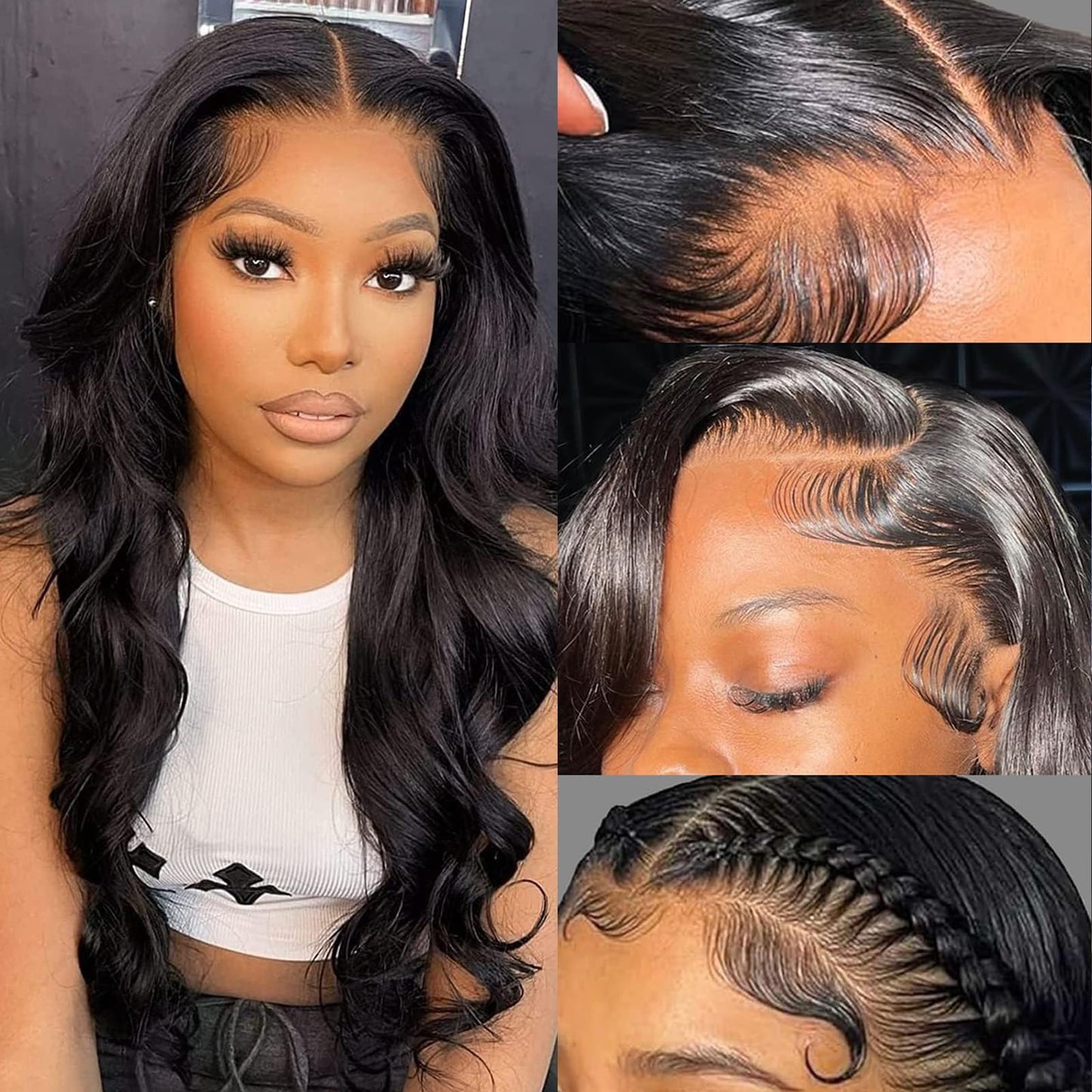 30 Inch Reddish Brown Lace Front Wigs Human Hair 200 Density 13x6 Body Wave HD Lace Frontal Wigs Human Hair Auburn Colored Lace Front Wigs Human Hair Pre Plucked with Baby Hair for Women
