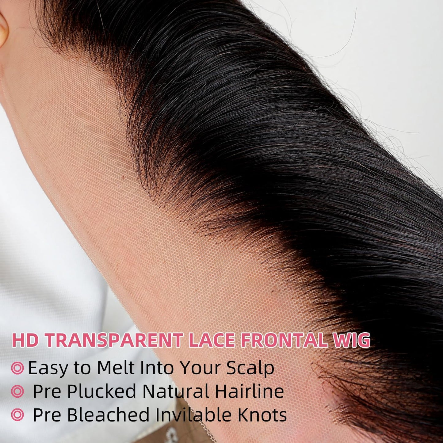 PERISMODA 13x6 Full Lace Frontal Wig Water Wave Lace Front Wigs Human Hair Deep Curly Wave Transparent Lace Frontal Wigs Human Hair 12A Wet and Wavy Wig Pre Plucked Bleached Knots 26 Inch