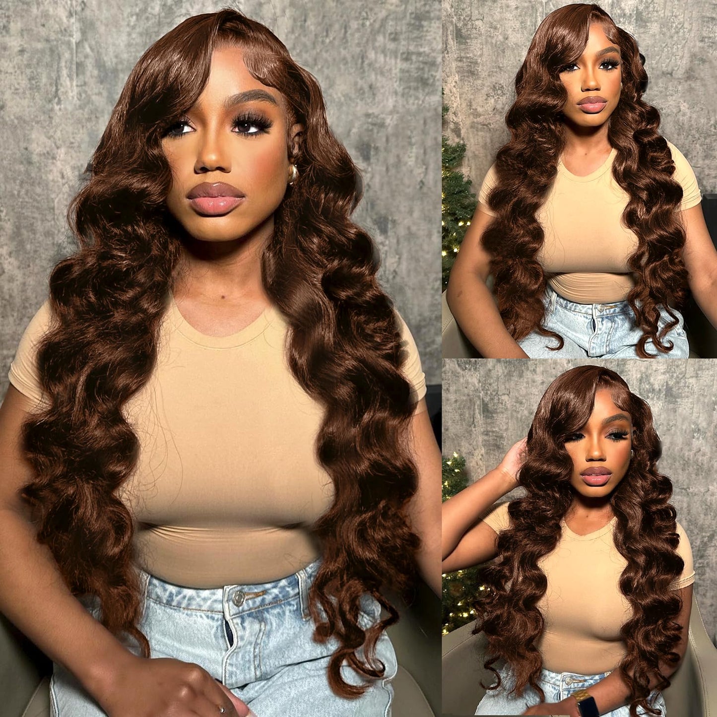 Red Lace Front Wigs Human Hair Body Wave 13x6 HD Lace Front Wig Human Hair 180% Density Wear and Go Glueless Red Wigs Human Hair Pre Plucked Burgundy Red Colored Wigs for Women 26 Inch