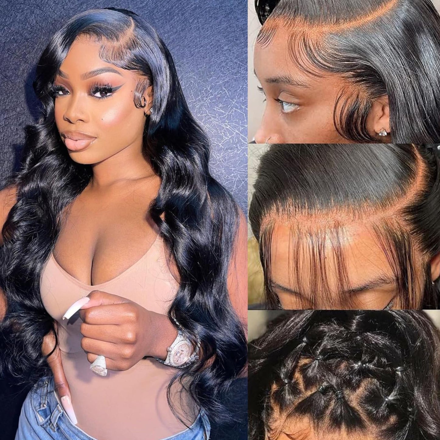 30 Inch Reddish Brown Lace Front Wigs Human Hair 200 Density 13x6 Body Wave HD Lace Frontal Wigs Human Hair Auburn Colored Lace Front Wigs Human Hair Pre Plucked with Baby Hair for Women