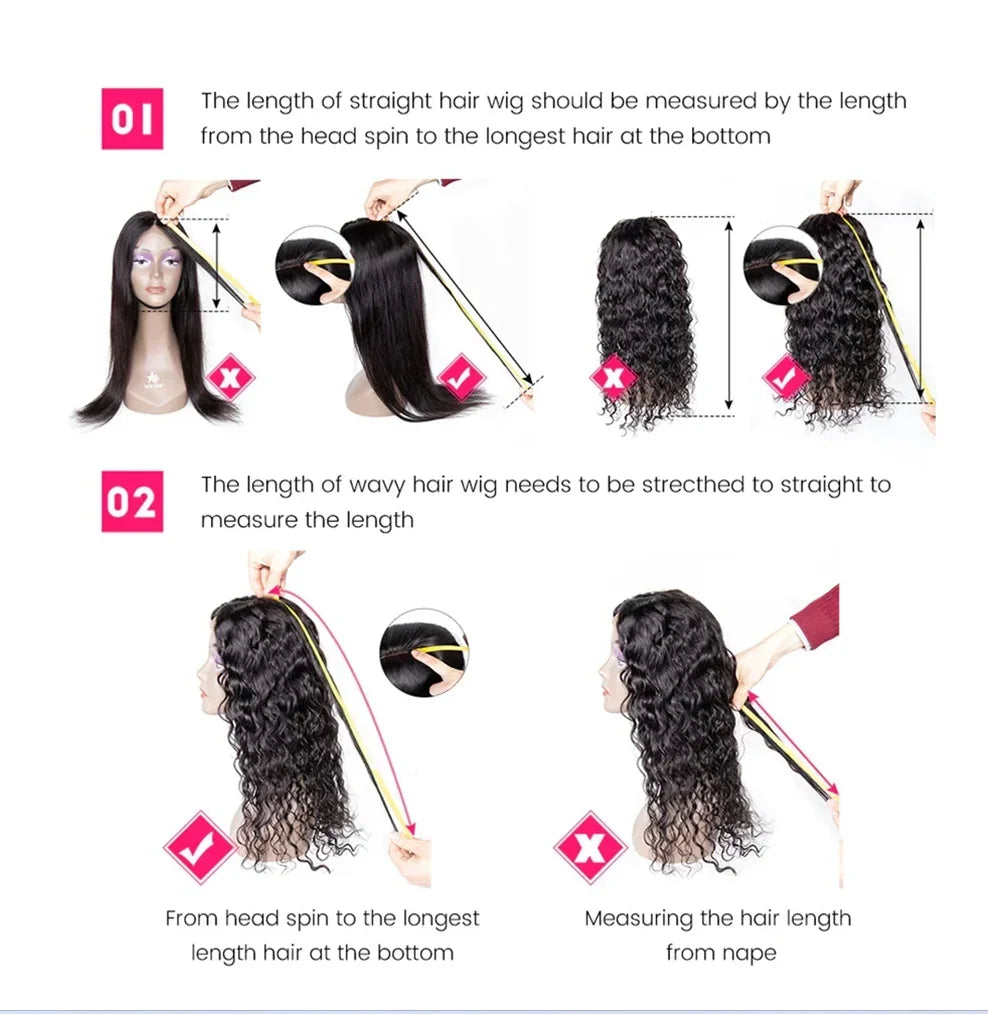 250% Deep Wave Glueless Wig Pre Cut Pre Bleached 5x5 Lace Wear Go Glueless Wig For Women 100% Human Hair Natural Color