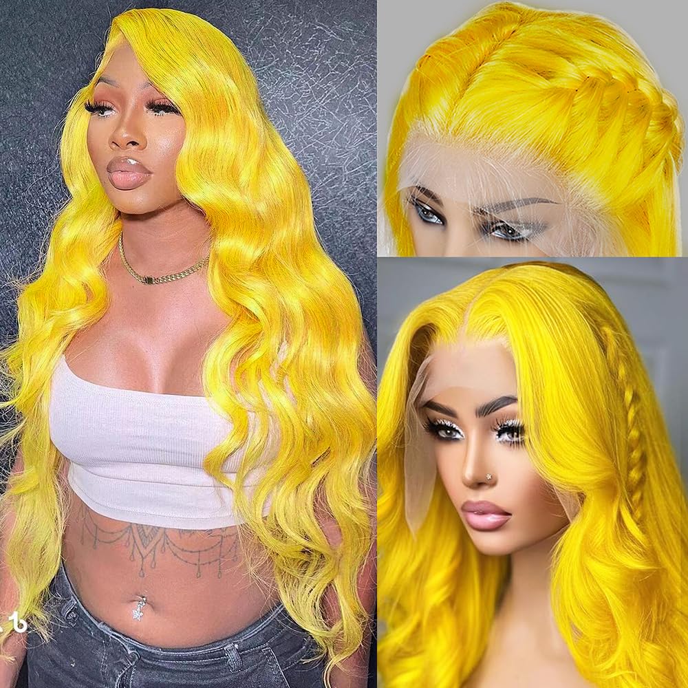 613 13x6 Lace Front Wig Human Hair 26 Inch Blonde Wig Human Hair 200% Density Body Wave Lace Front Wigs Pre Plucked 613 Lace Front Wig Blonde HD Lace Frontal Wig