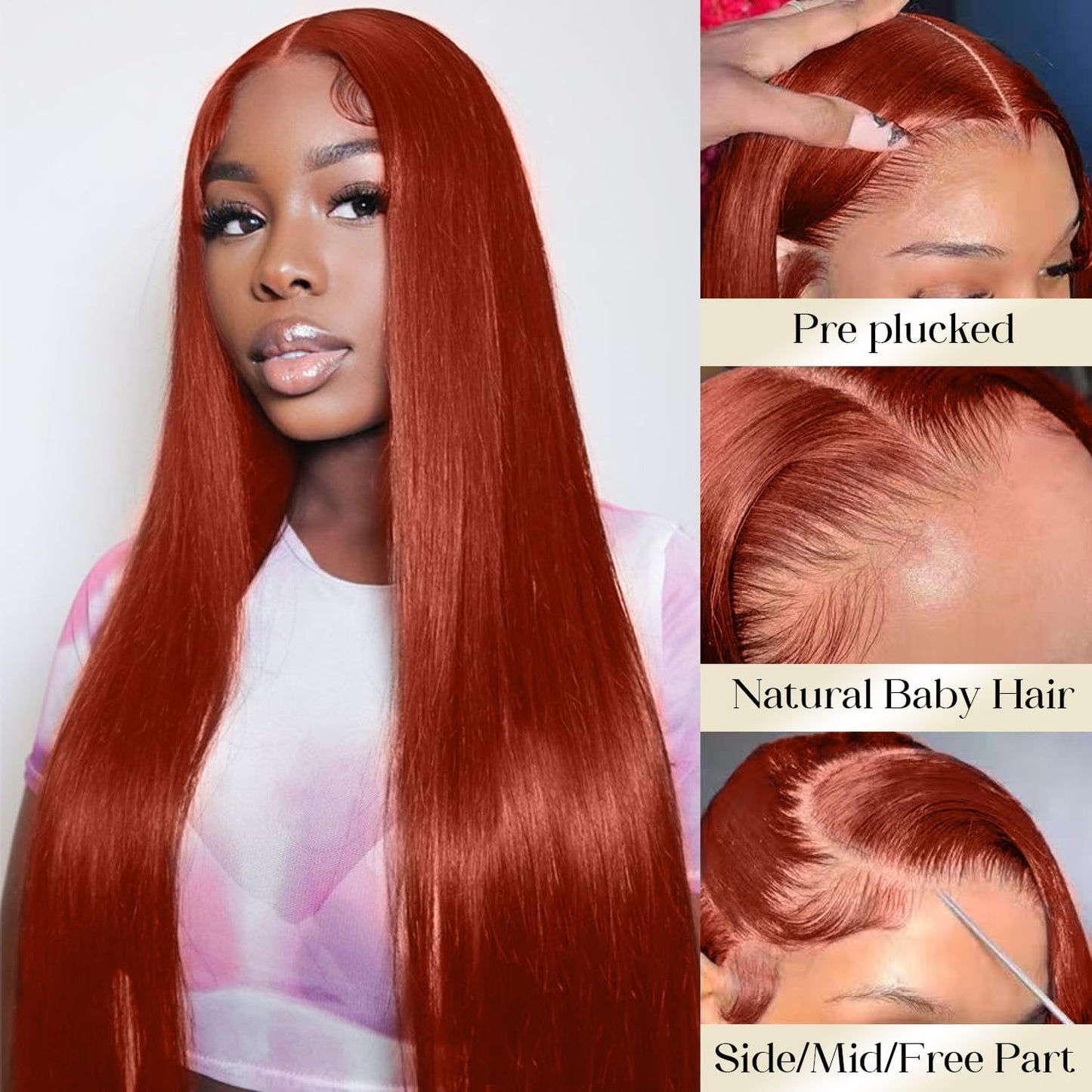 200% Density Full 360 Lace Front Wigs Human Hair For Women Ombre Lace Front Wig Human Hair Glueless Wigs Human Hair With Baby Hair Body WaveLace Front Wigs Human HairBrazilian Virgin HumanHair 26 Inch