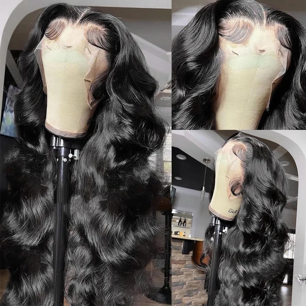 Grace Queen Ginger Orange 9x6 Lace Front Wigs Human Hair Deep Wave Pre Plucked Pre Cut Wear and Go Glueless Wigs Human Hair for Women 9x6 HD Lace Front Curly Human Hair Wig Brazilian Hair 26Inch