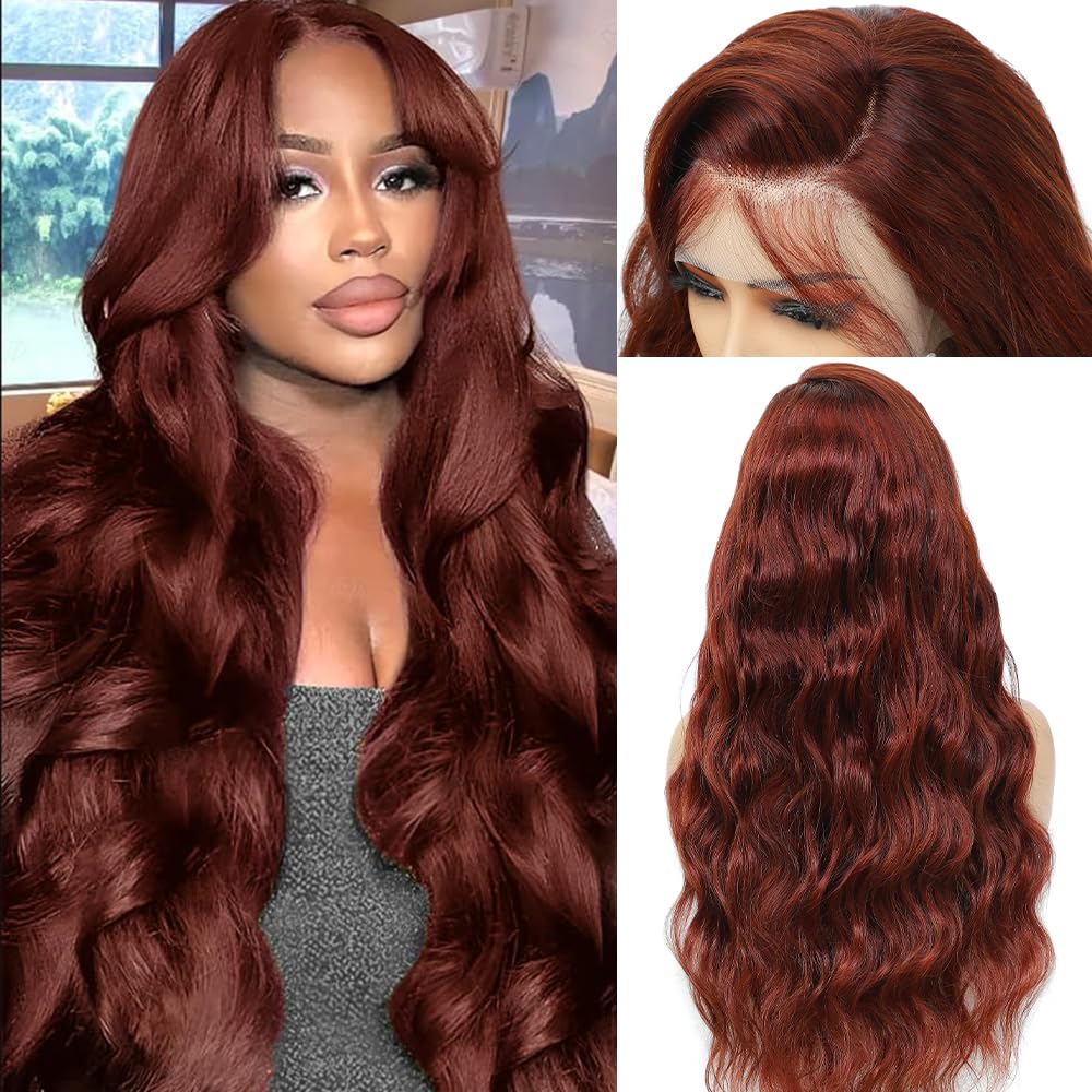 Honey Blonde Wig Human Hair 200% Density 13x4 Blonde Wig Human Hair Body Wave Lace Front Wigs Human Hair Pre Plucked Colored 27# Lace Frontal Wigs 24 Inch