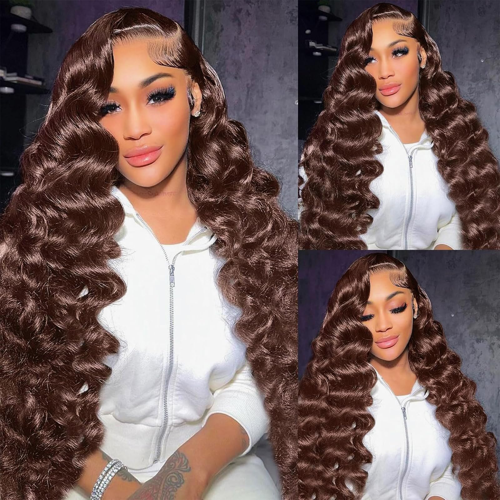 Red Lace Front Wigs Human Hair Body Wave 13x6 HD Lace Front Wig Human Hair 180% Density Wear and Go Glueless Red Wigs Human Hair Pre Plucked Burgundy Red Colored Wigs for Women 26 Inch