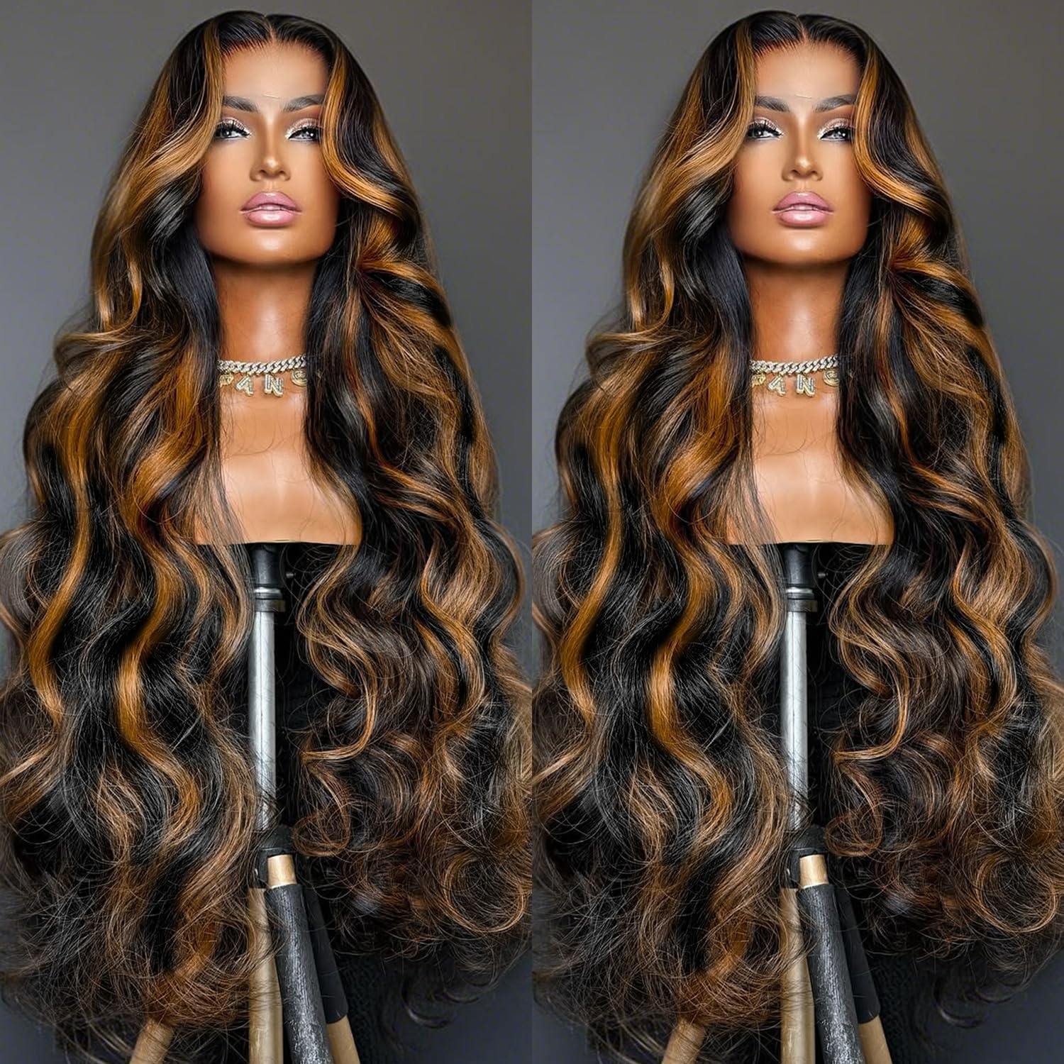 200% Density Full 360 Lace Front Wigs Human Hair For Women Ombre Lace Front Wig Human Hair Glueless Wigs Human Hair With Baby Hair Body WaveLace Front Wigs Human HairBrazilian Virgin HumanHair 26 Inch