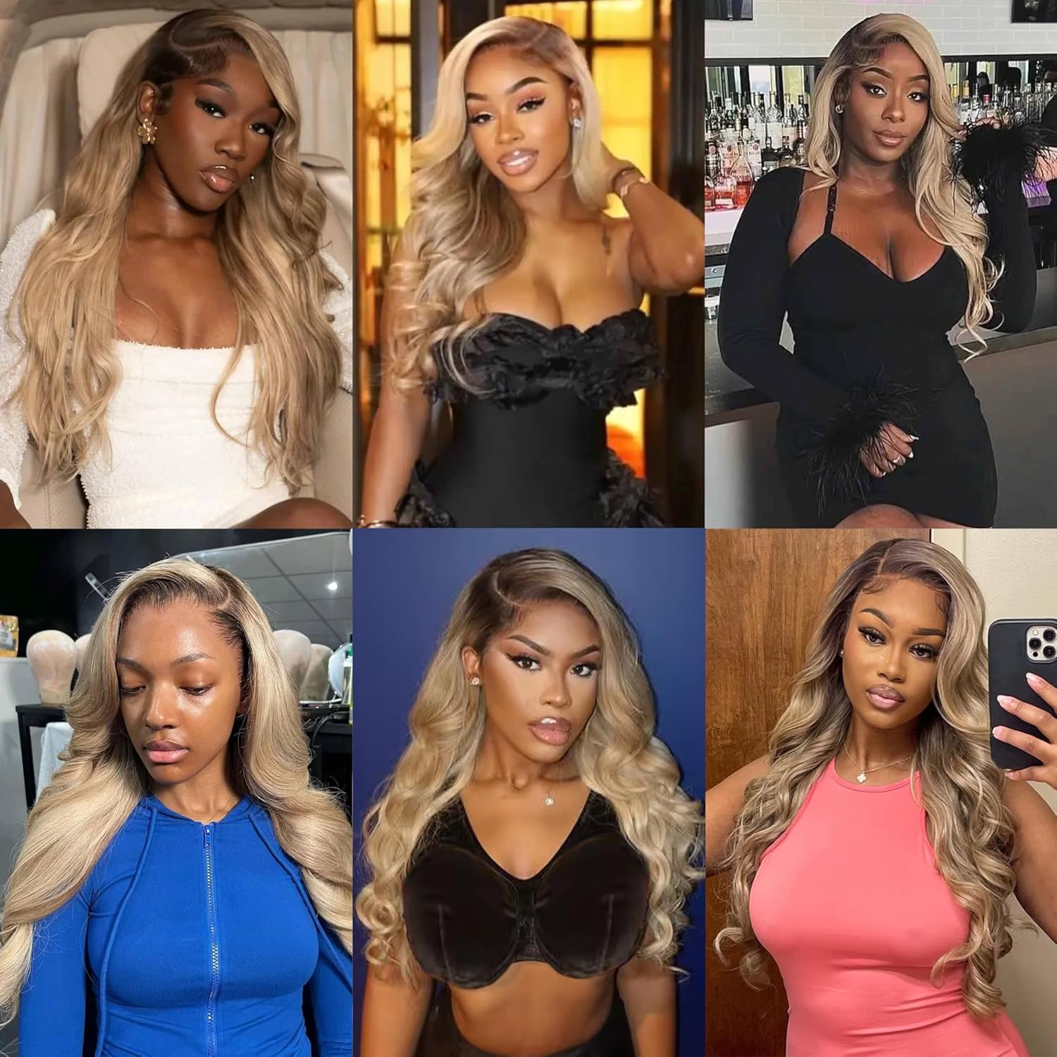 Ombre Brown Roots Ash Blonde Wigs Human Hair 200% Density 13x6 Body Wave Hd Thin Lace Front Wig for Women Glueless Ombre Blonde Colored Lace Front Wigs 26 Inch