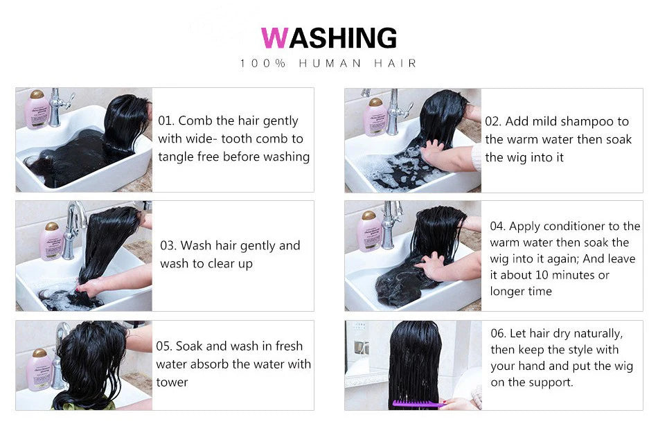 250 Density Deep Wave 360 Full HD Lace Front Human Hair Wig Pre Plucked Water Wave 13x6 Lace Frontal Glueless Wig Natural Black