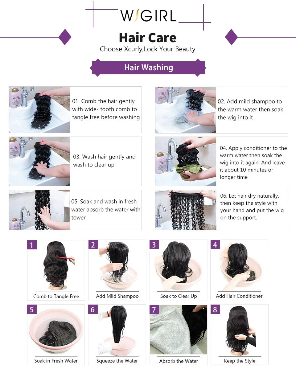 30 Inch 7x6 Glueless Brazilian Body Wave Lace Front Wig 13x6 HD Transparent Closure 250 Density Long Human Hair Wig