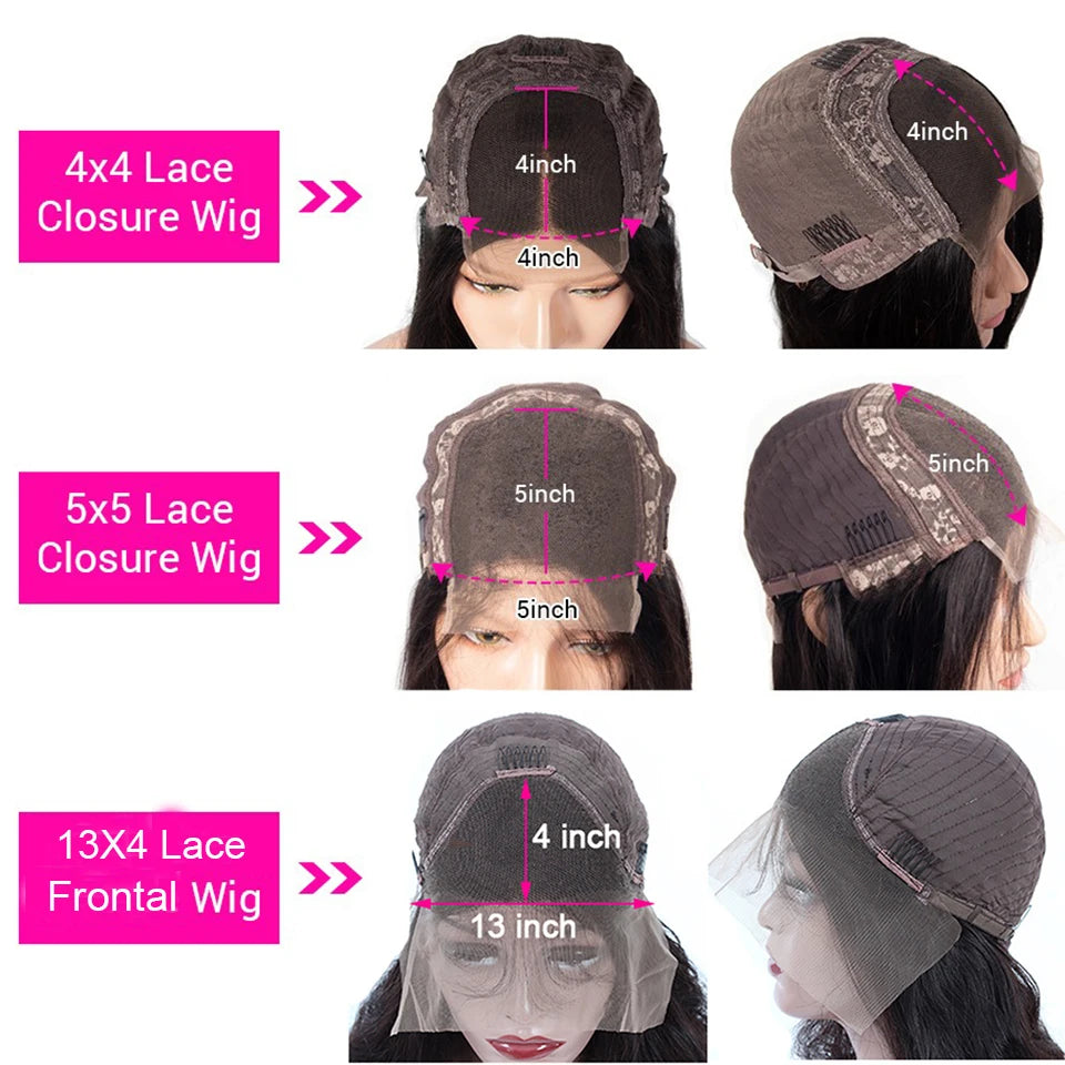 13x6 Deep Curly Lace Front Wig Pre Plucked Kinky Curly Human Hair Wig 13x4 30 34 Inch Glueless Lace Frontal Wig 100% Human Hair